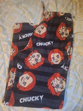Chucky Print Lounge Pants - Black & Red